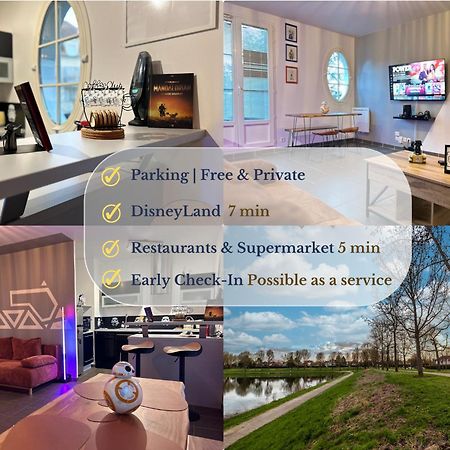 Once Upon A Time - 7Min From Disneyland - Free Private Parking - Self Checkin - Balcony - Barbecue Маньї-ле-Онгр Екстер'єр фото